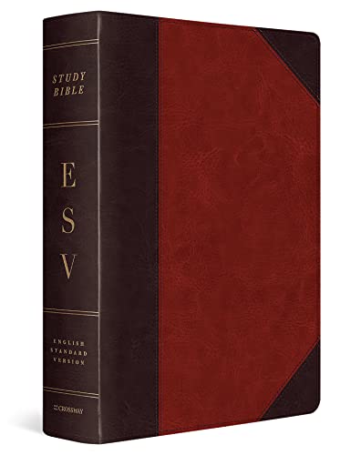 ESV Study Bible, Large Print (TruTone, Brown/Cordovan, Portfolio Design) cover