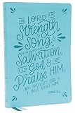 NKJV, Thinline Bible, Verse Art Cover Collection, Leathersoft, Teal, Red Letter, Comfort Print: Holy Bible, New King James Version