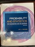Probability and Statistics for Engineering and the Sciences