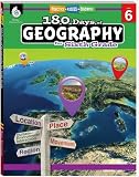 180 Days™: Geography Workbook for 6th Grade Ages 11–12 | Map Skills, Human & Physical Geography, Global Connections, Environment for School or Home