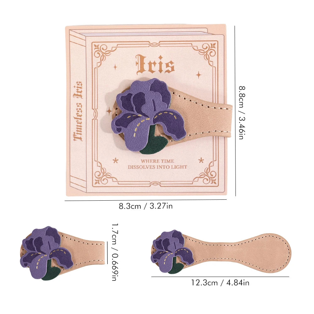 Vintage Floral Magnetic Bookmark with Tassel