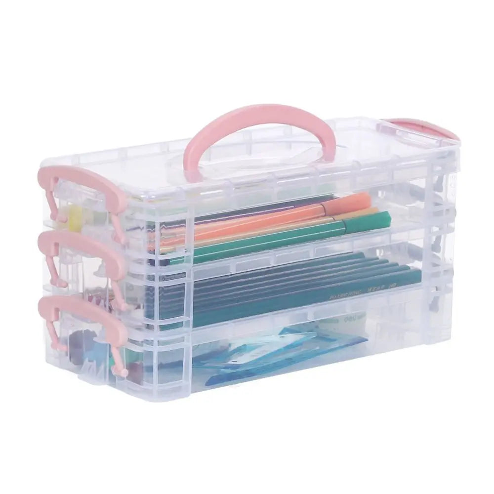 Stackable Paintbrush and Pen Storage Box