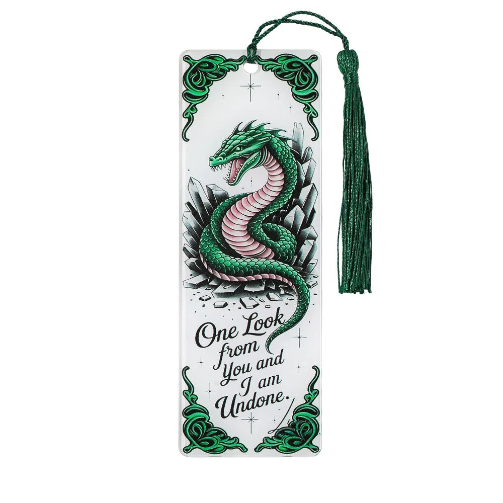 Fantasy Creatures Acrylic Bookmark Set (with Tassels) - Wolf/Dragon/Pegasus Theme Fantasy Enthusiasts, Book Fans, and Gift Givin