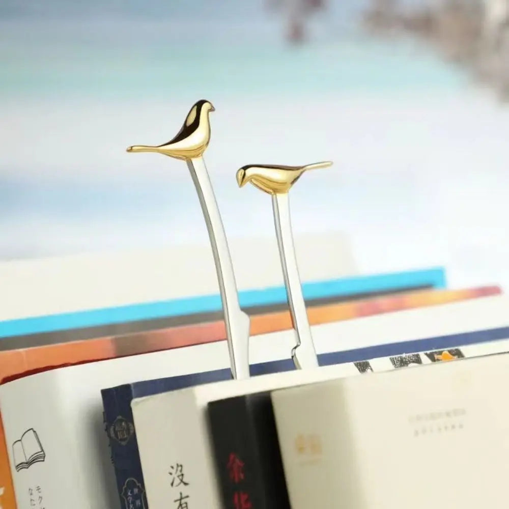 Bird or Cat Metal Bookmark