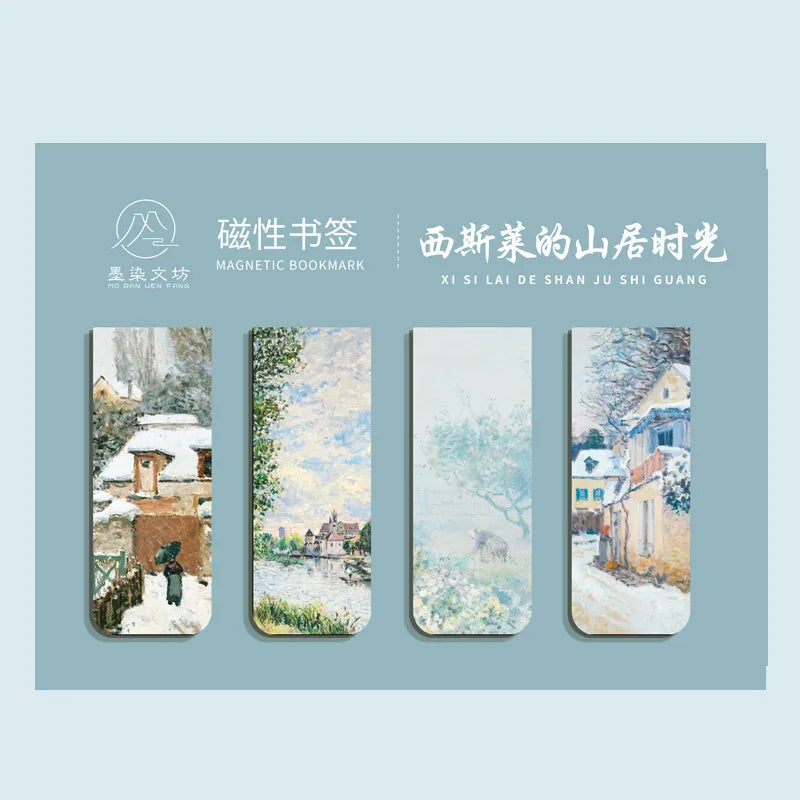 Impressionist Art Magnetic Bookmark Set