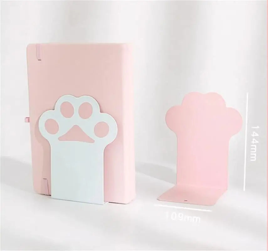 Nonskid Cat Paw Metal Bookends