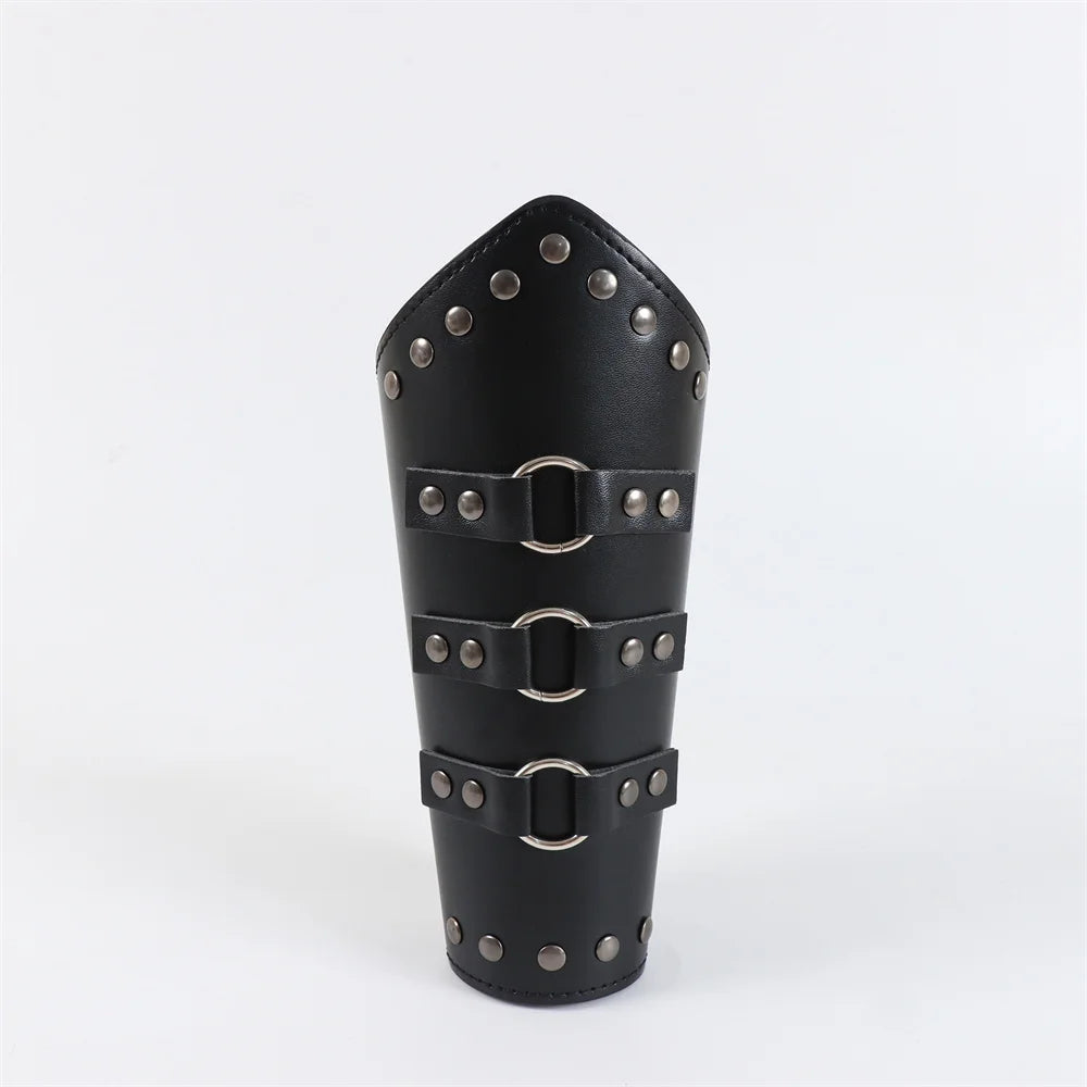 Lace-Up Medieval Cosplay Bracers