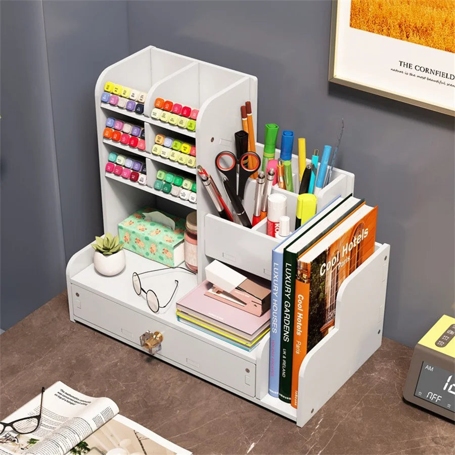 Desktop Pen and Stationery Storage Organizer