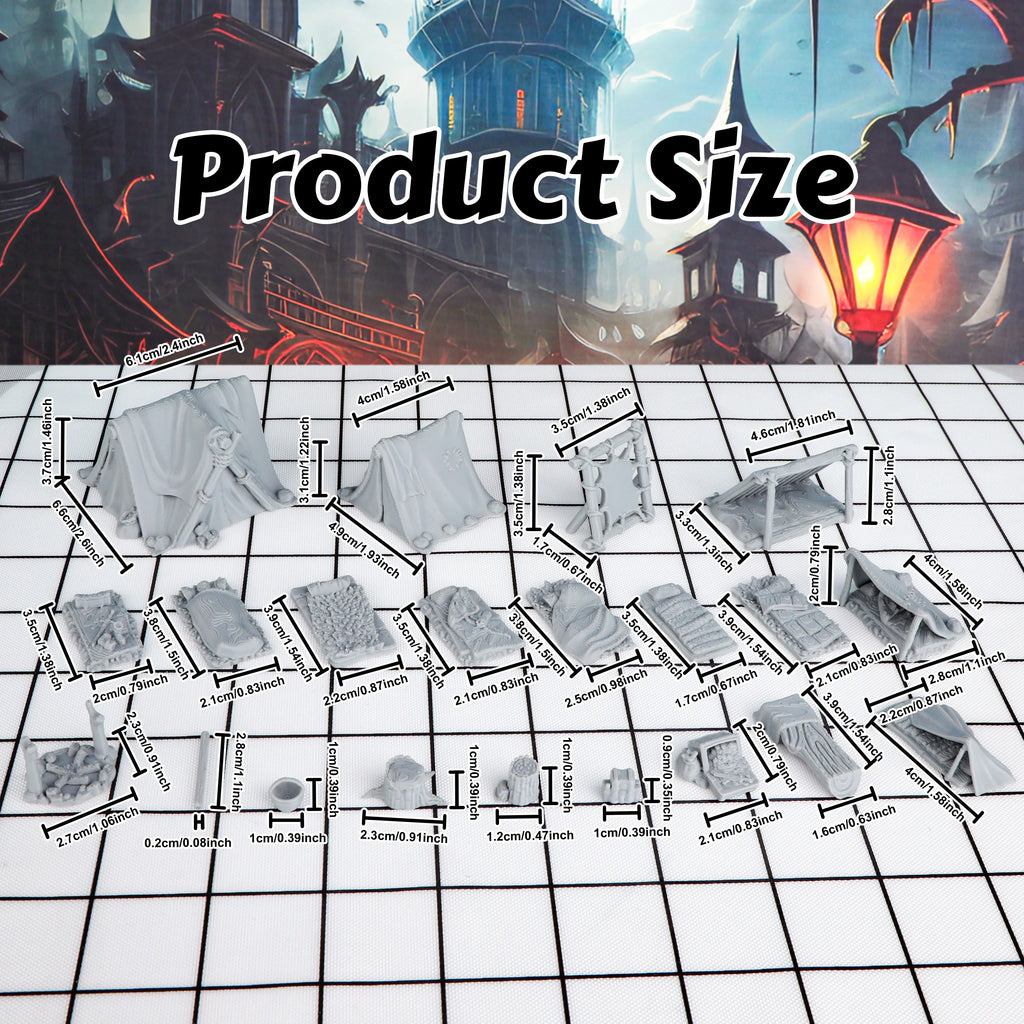 Adventurer's Camp Miniature Terrain Set