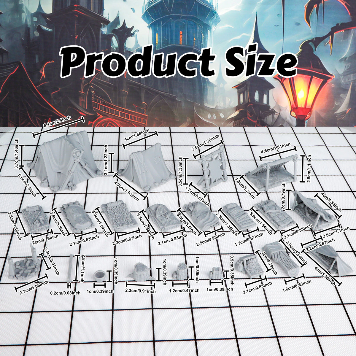 Adventurer's Camp Miniature Terrain Set