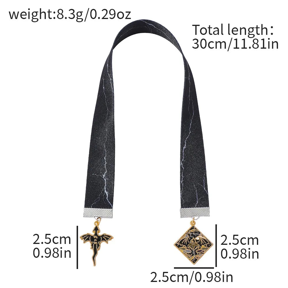 Fantasy Dragon Ribbon Bookmark Fantasy Novel Fan Book Accessory Dragon Enthusiast Book Marker School Supplies Office Stationery