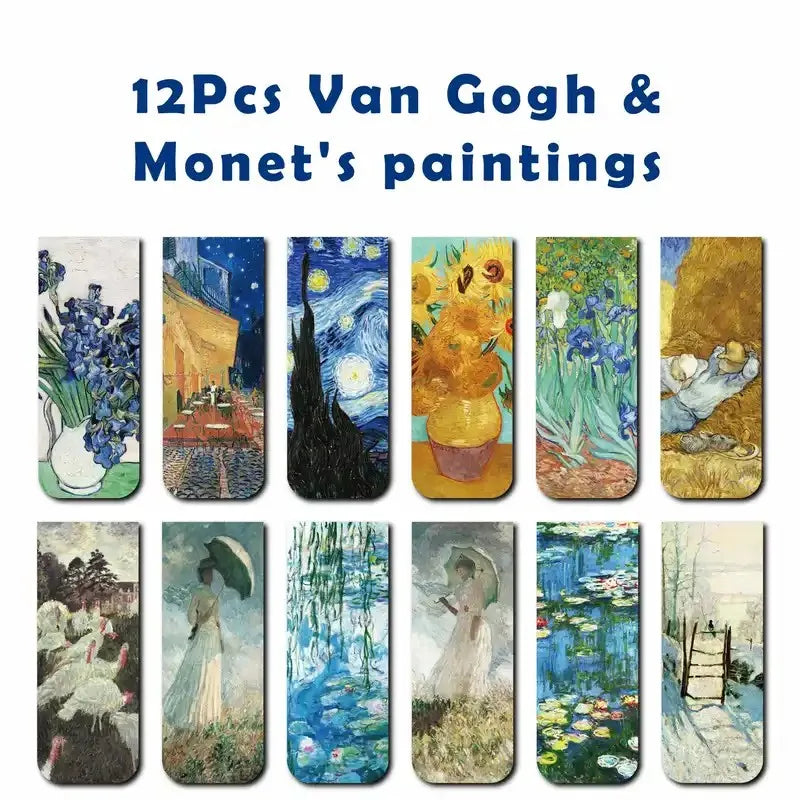 Impressionist Art Magnetic Bookmark Collection