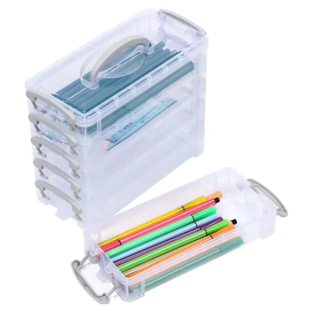 Stackable Paintbrush and Pen Storage Box