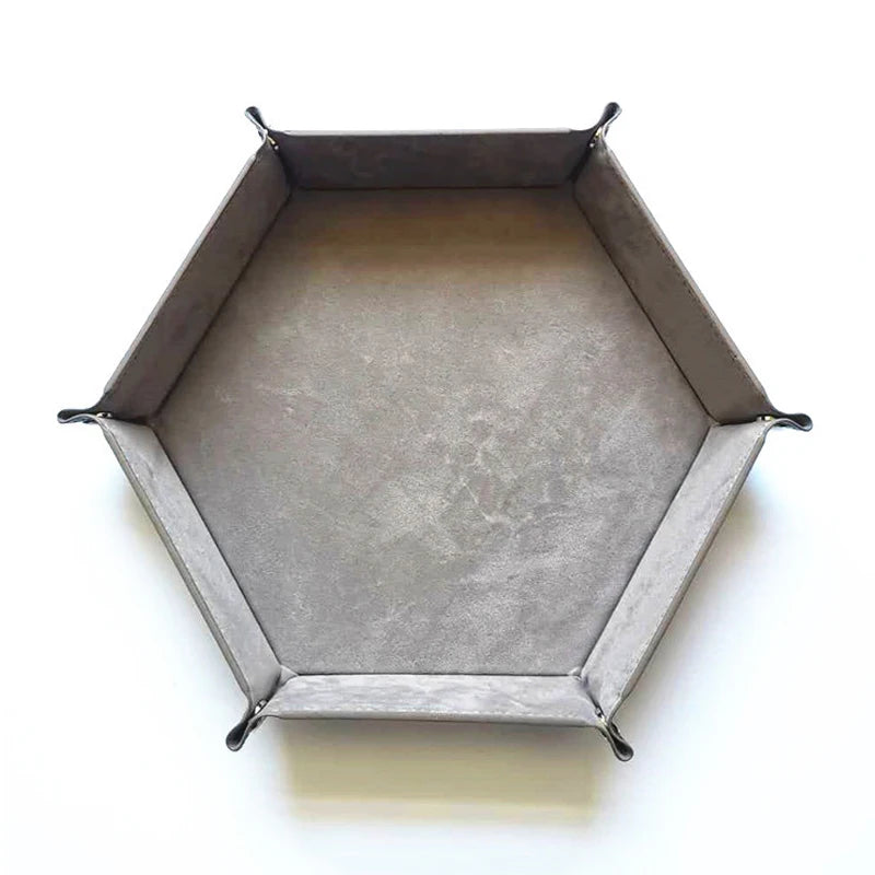 Foldable Hexagonal Dice Tray