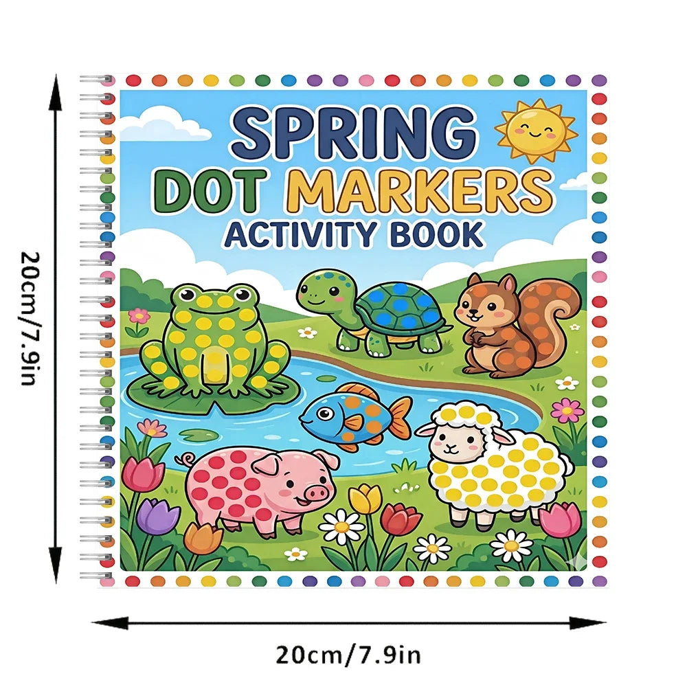 Spring Dot Marker Activity Book - 28 Pages