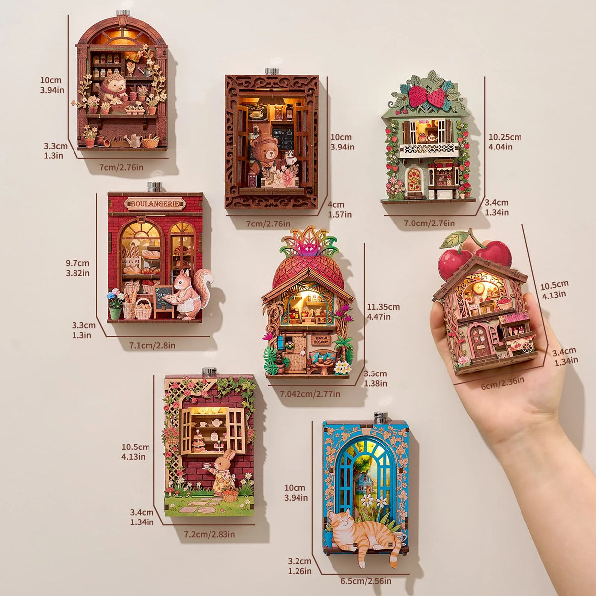 Mini DIY Book Nook Magnet Kit
