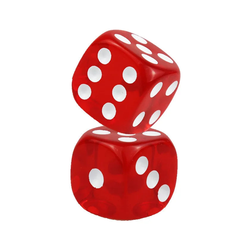 Boxed 9 pieces, 14mm in size, transparent boxed dice, throwing dice, sieve for dice