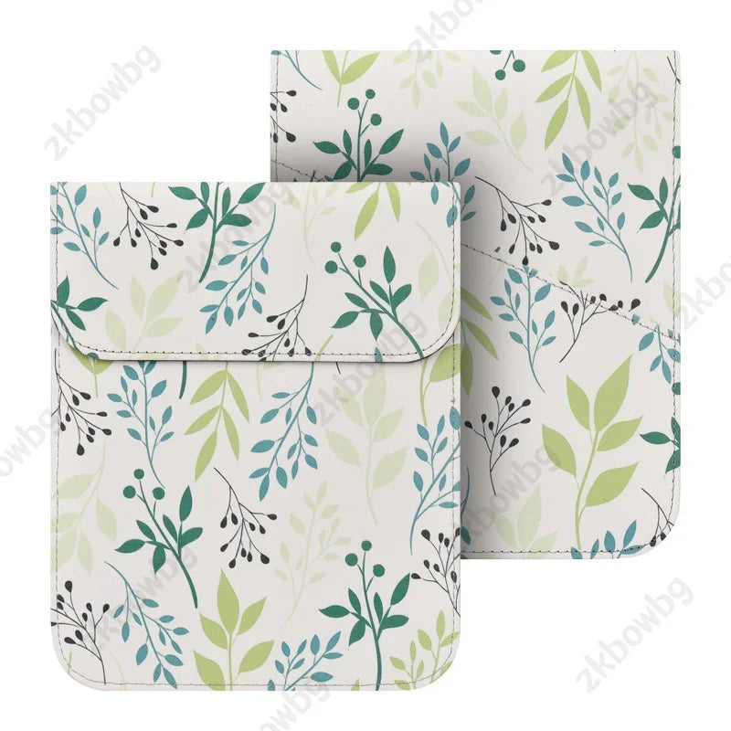 Magnetic E-Reader Sleeve - Floral, Winter and Solid Designs