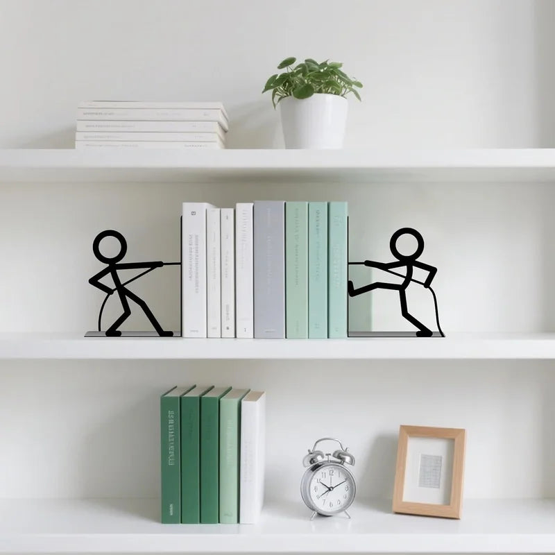 Decorative Metal Figure Bookends
