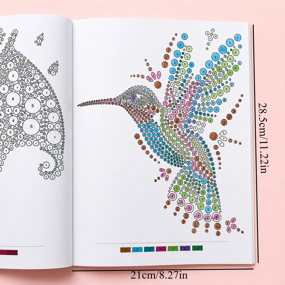 Dot Art Color by Number Activity Book - 32 Pages