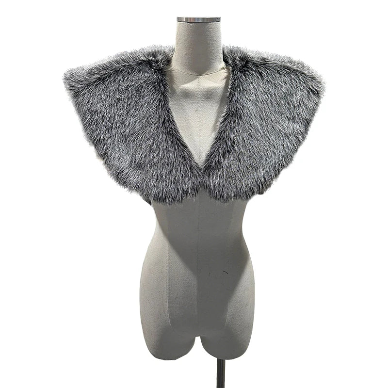 Medieval Faux-Fur Cosplay Cape