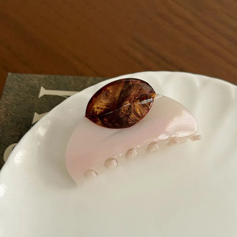 Vintage Marbled French Hair Clip