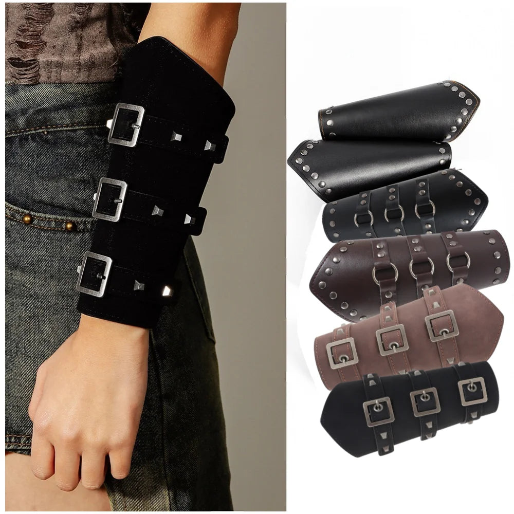 Lace-Up Medieval Cosplay Bracers