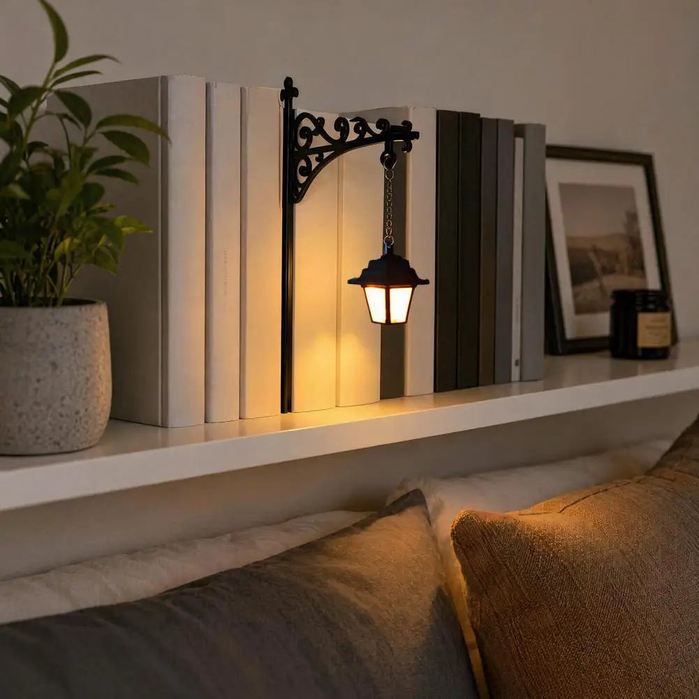 Bookshelf Decorative Lamp Book Scented Lamp Library Lantern Decorative Bookshelf Vintage Fantasy Book Nook Lamp for Bookworms