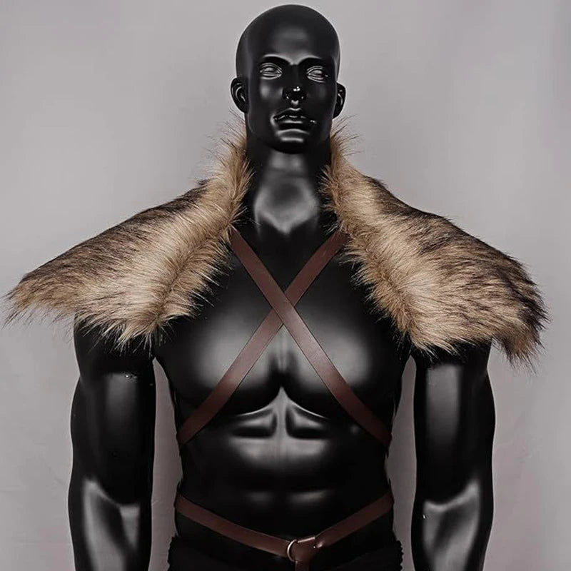 Medieval Faux-Fur Cosplay Cape