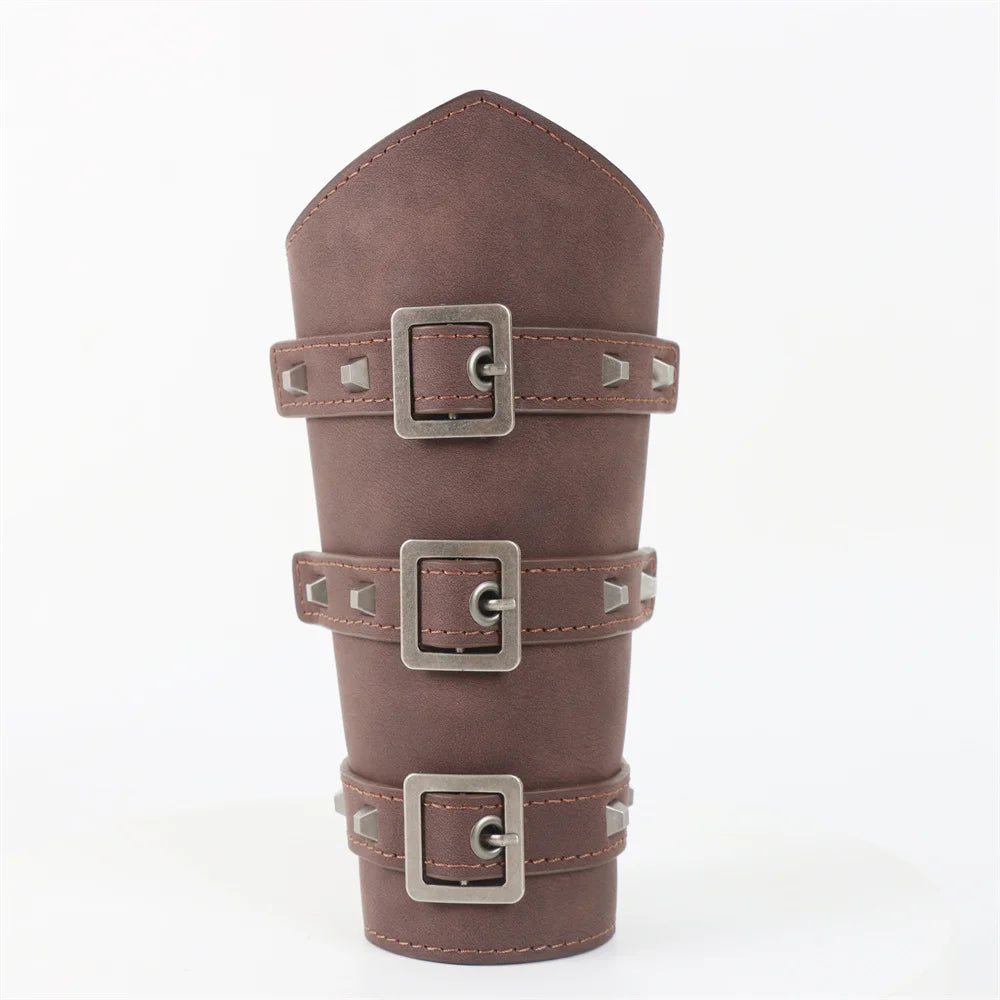 Lace-Up Medieval Cosplay Bracers