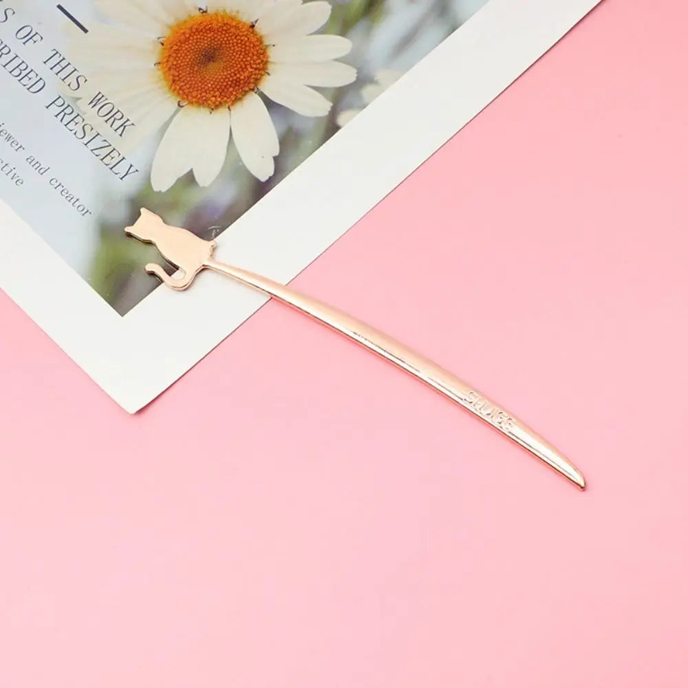 Bird or Cat Metal Bookmark
