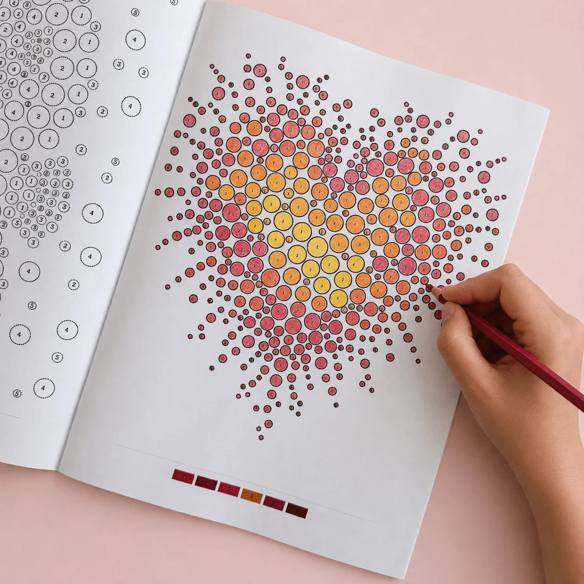 Dot Art Color by Number Activity Book - 32 Pages