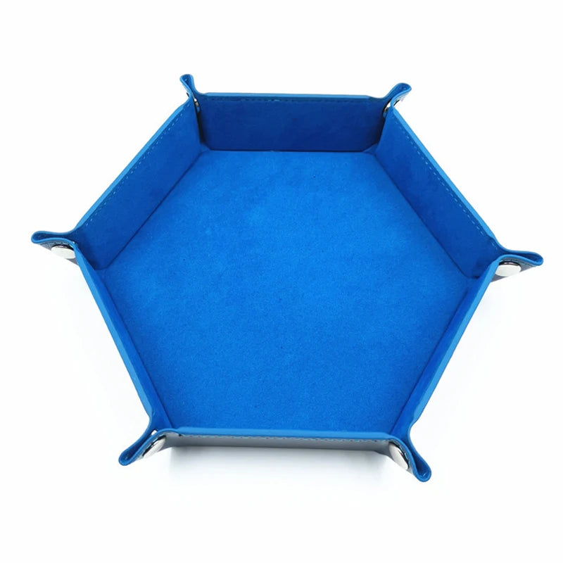 Foldable Hexagonal Dice Tray