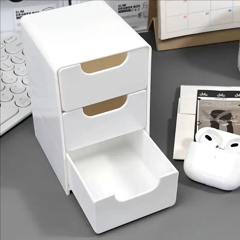 Three-Drawer Desktop Stationery Organizer