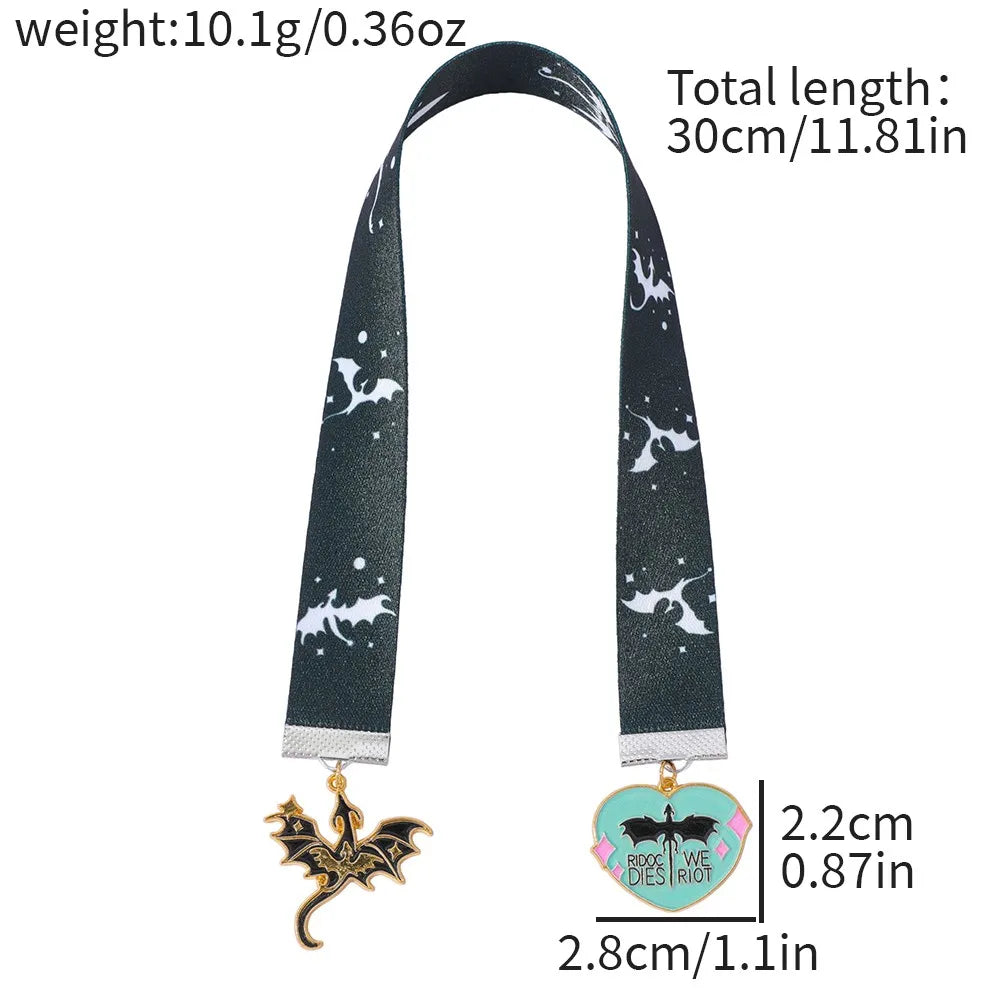 Fantasy Dragon Ribbon Bookmark Fantasy Novel Fan Book Accessory Dragon Enthusiast Book Marker School Supplies Office Stationery