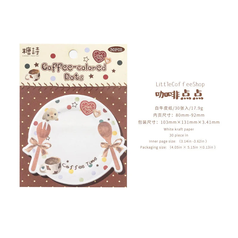 Decorative Plate Design Sticky Memo Notes
