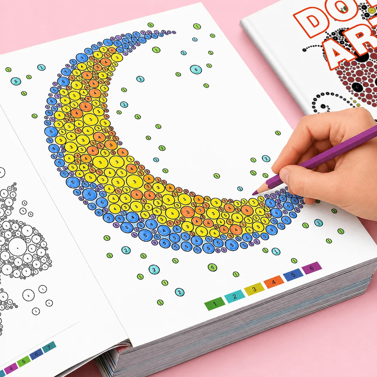 Dot Art Color by Number Activity Book - 32 Pages
