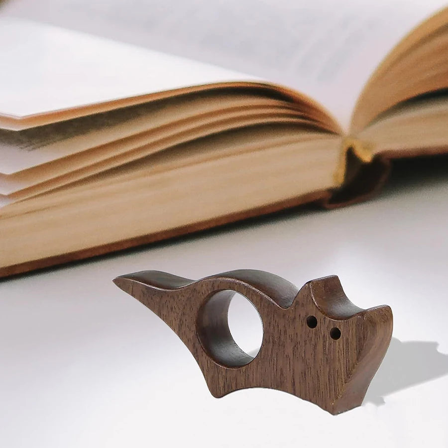 Wooden Cat or Dog Thumb Page Holder