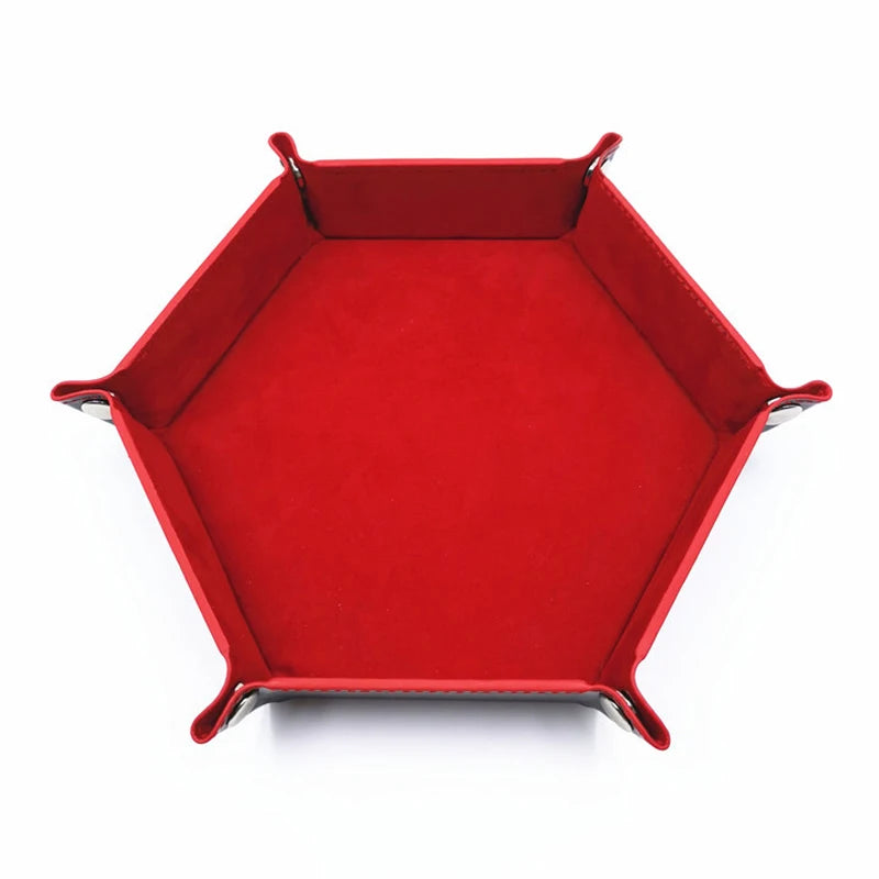 Foldable Hexagonal Dice Tray
