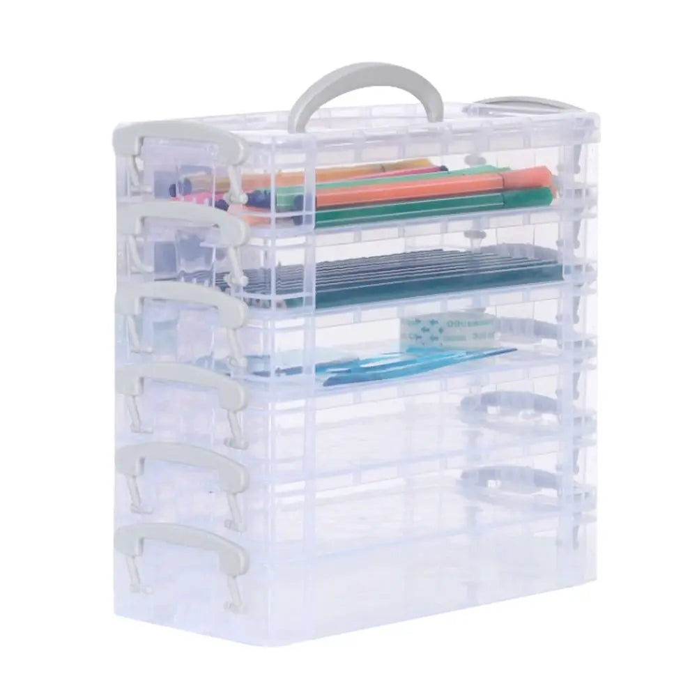 Stackable Paintbrush and Pen Storage Box