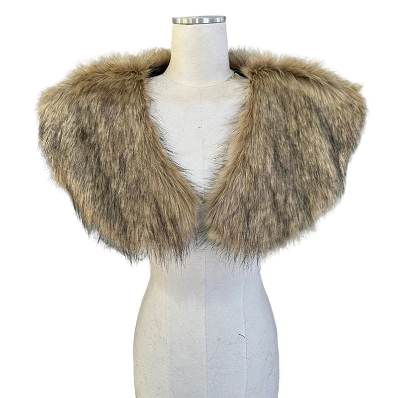 Medieval Faux-Fur Cosplay Cape