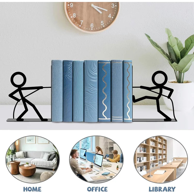 Decorative Metal Figure Bookends