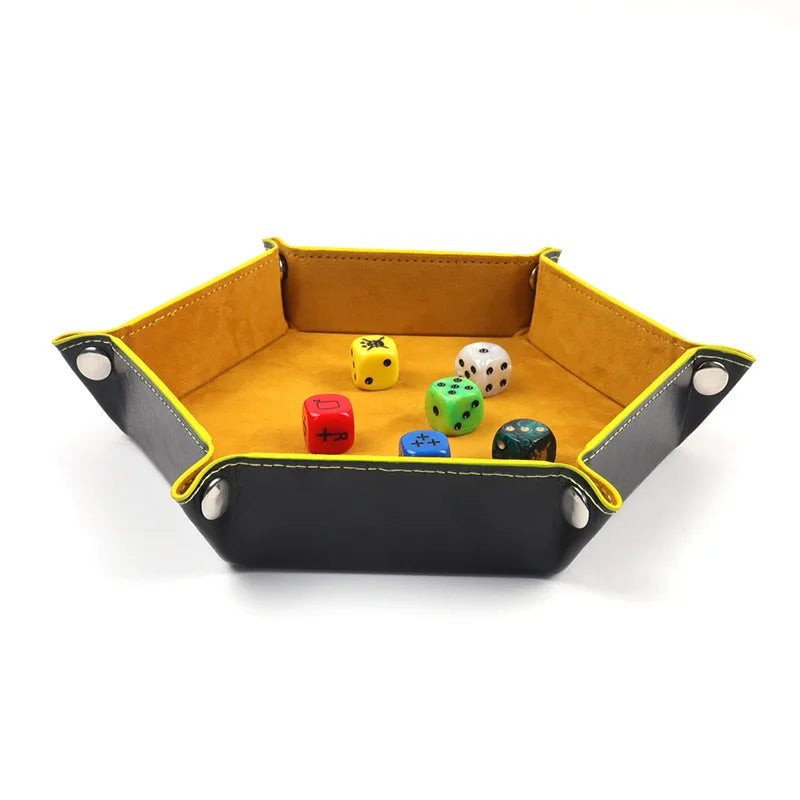 Foldable Hexagonal Dice Tray