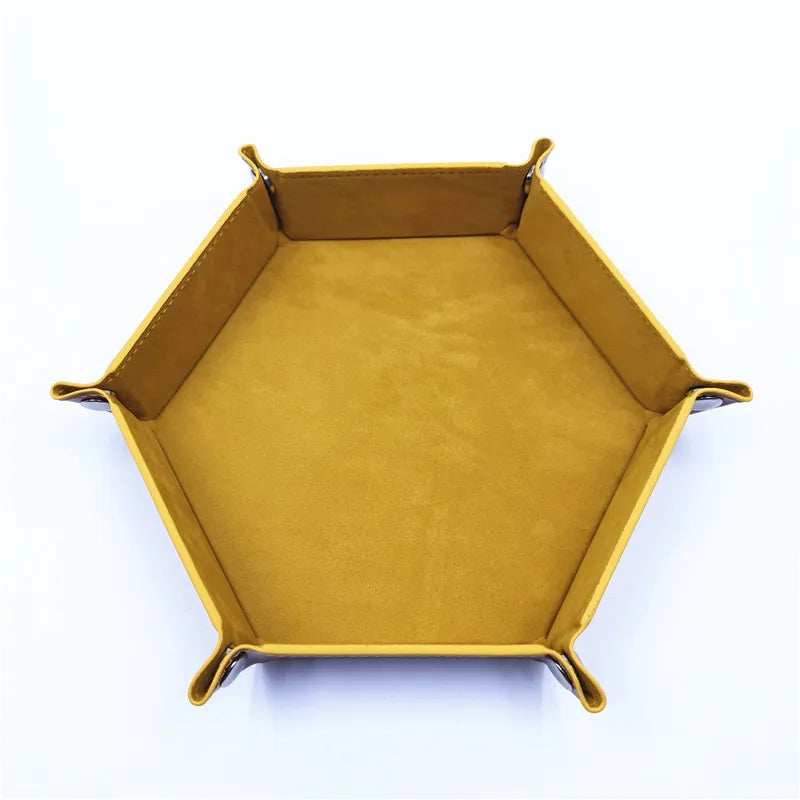 Foldable Hexagonal Dice Tray