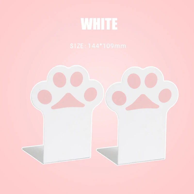 Nonskid Cat Paw Metal Bookends