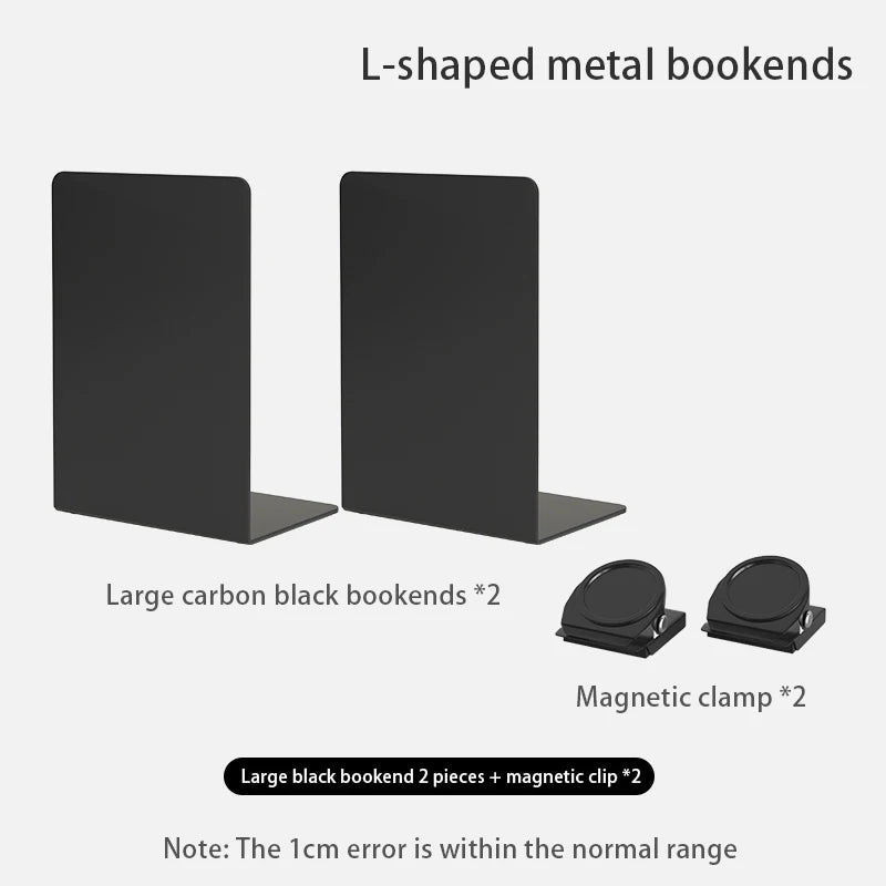 Metal Bookends - Multiple Pack Sizes