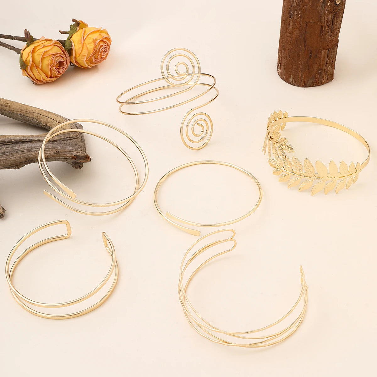Adjustable Greek-Inspired Arm Cuff
