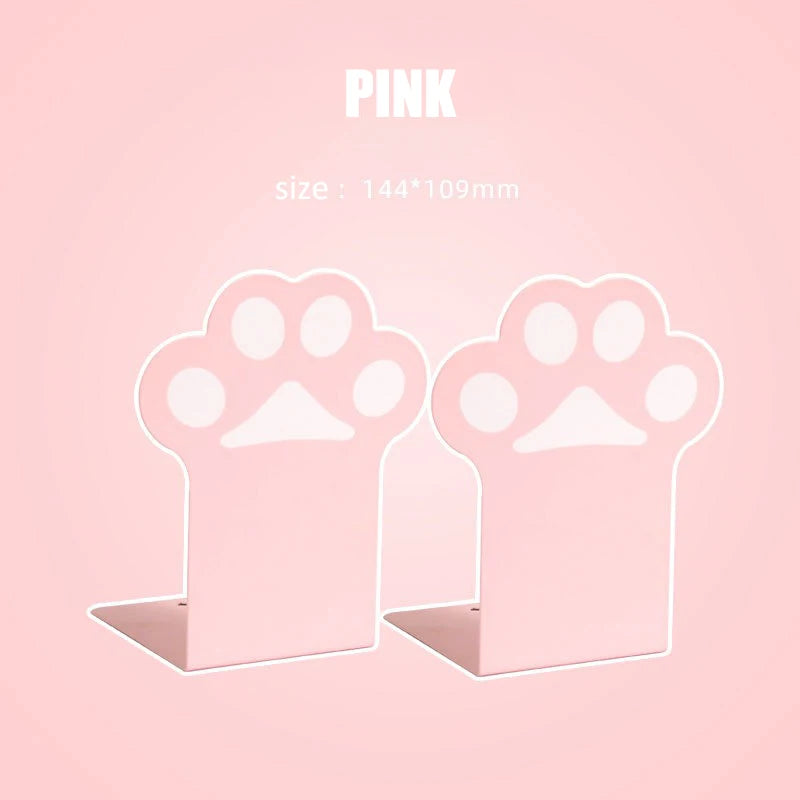 Nonskid Cat Paw Metal Bookends