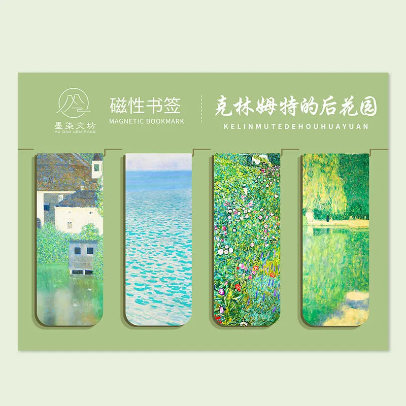 Impressionist Art Magnetic Bookmark Set