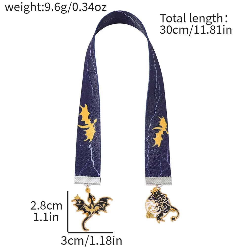 Fantasy Dragon Ribbon Bookmark Fantasy Novel Fan Book Accessory Dragon Enthusiast Book Marker School Supplies Office Stationery